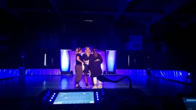 Ljusprogrammering i Västerviks Sporthall