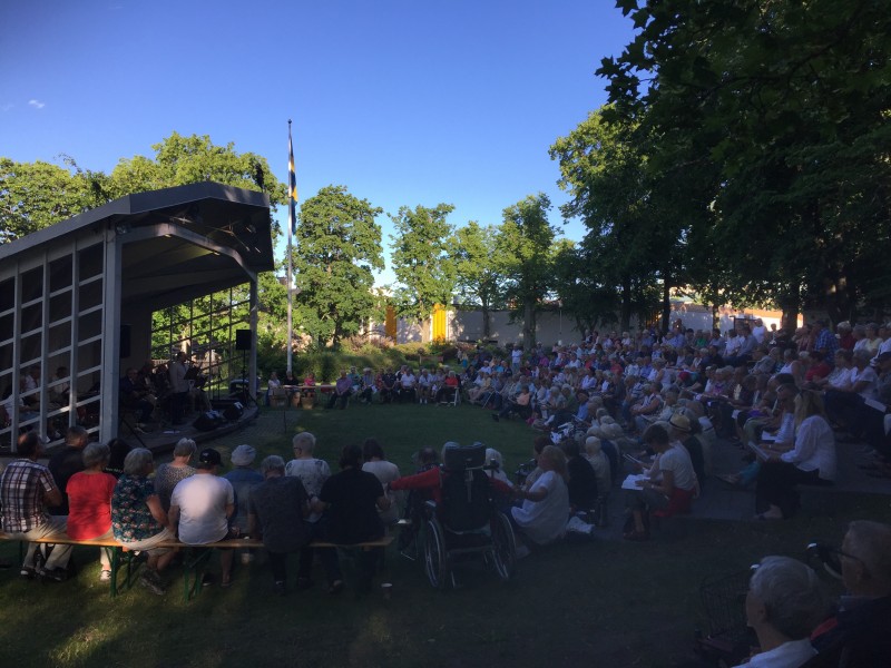Allsång i Västerviks Stadspark 2017